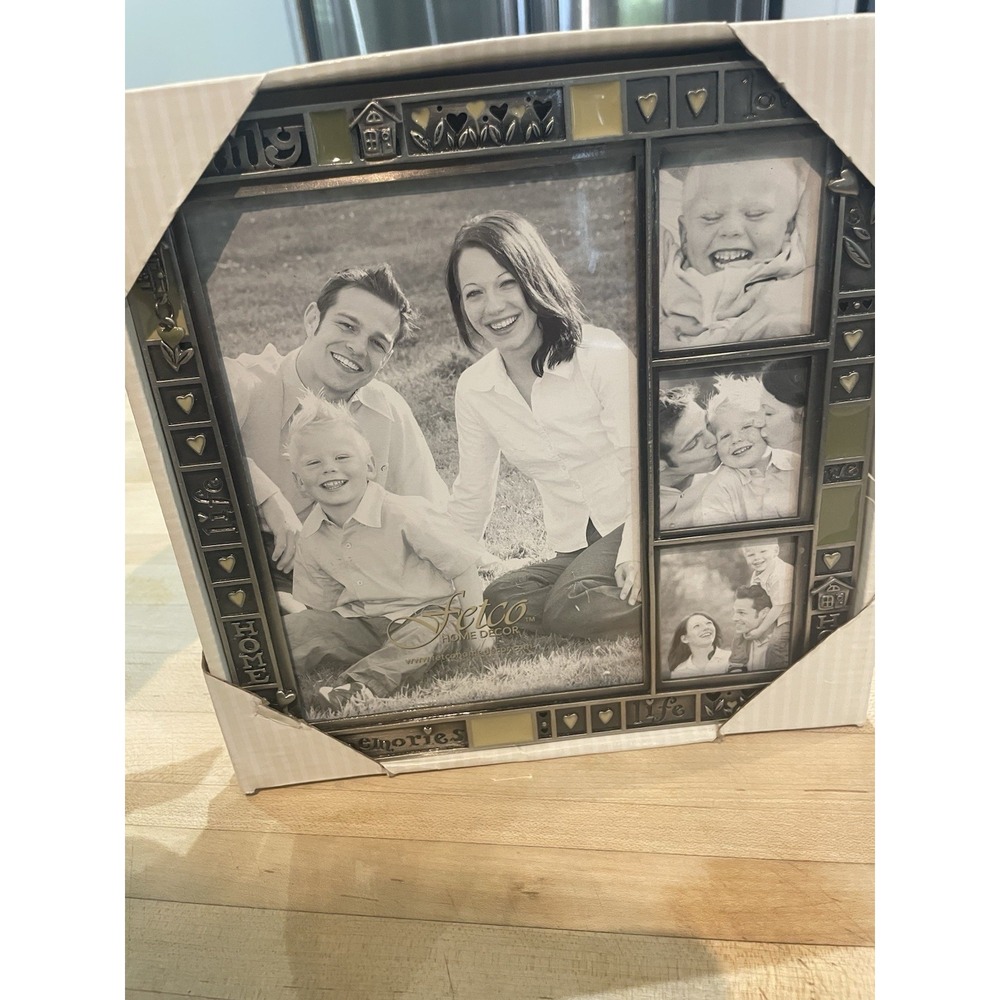 Charmed Pewter Olive Green Multiple Picture Frame Memories Home Gift Decor 5 X 7